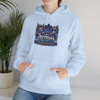 Detroit Skyline Collage Hoodie | Motor City Landmarks sweatshirt