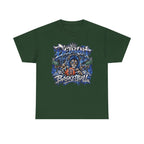 Detroit Basketball Lion Graphic Tee | Motor City D Old English Logo