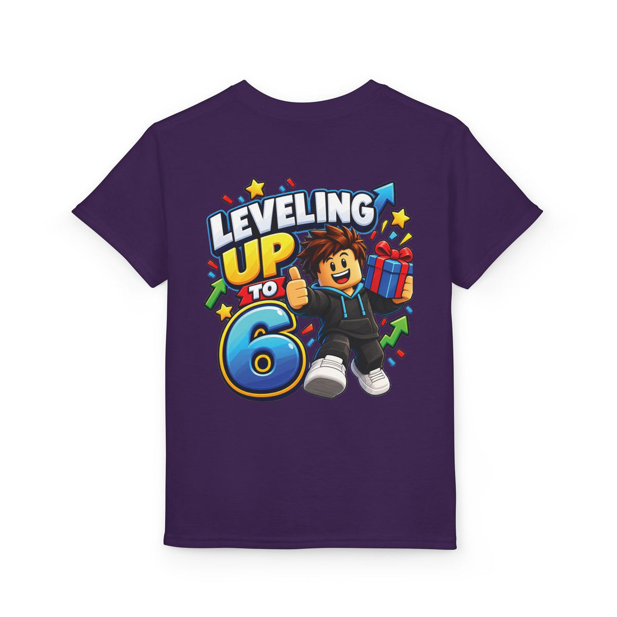 Roblox Birthday Leveling Up to 6 Youth T-Shirt