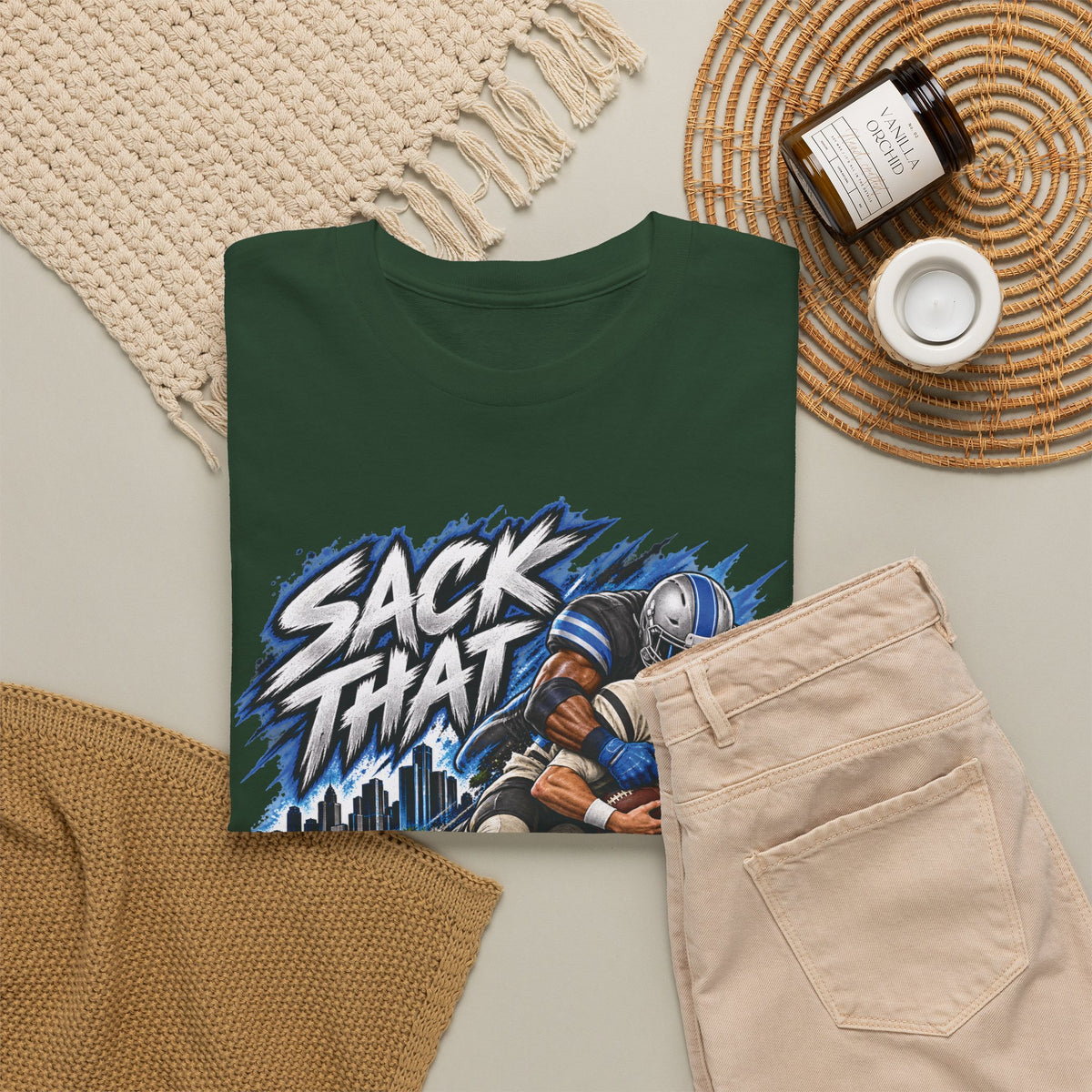 Sack That MF Lions football Graphic T-Shirt