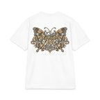 Dolly Floral Portrait T-Shirt | Butterfly 'Love Always' Back