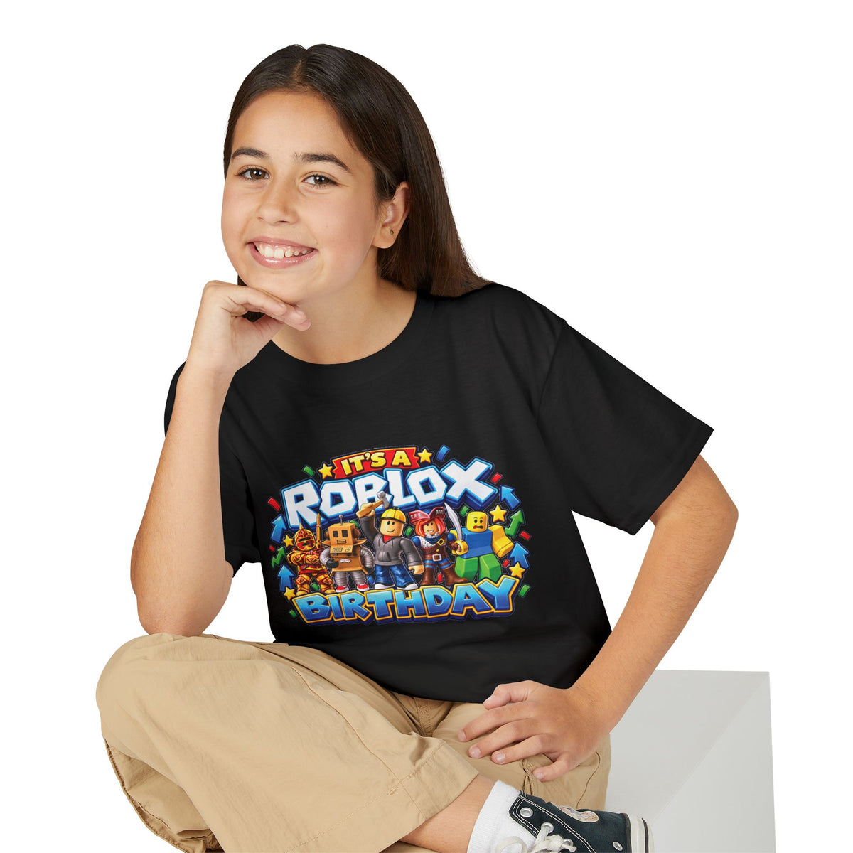 Youth Roblox Birthday T-Shirt – Leveling Up to 12