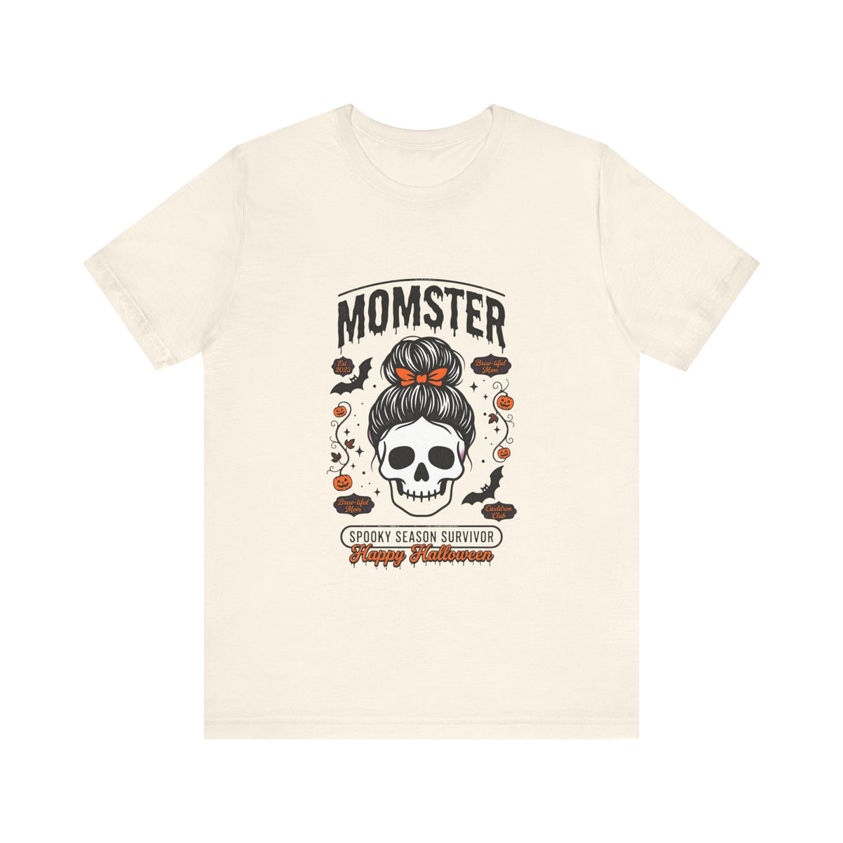 Momster Skull Momster Tee | Halloween Mom Shirt, Spooky Season Survivor