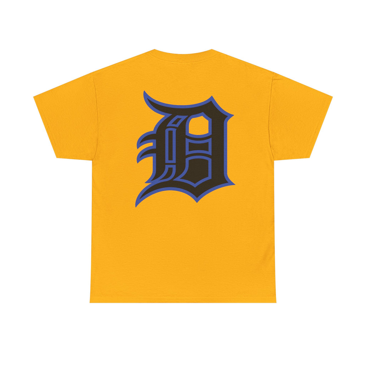 Detroit Basketball Lion Graphic Tee | Motor City D Old English Logo