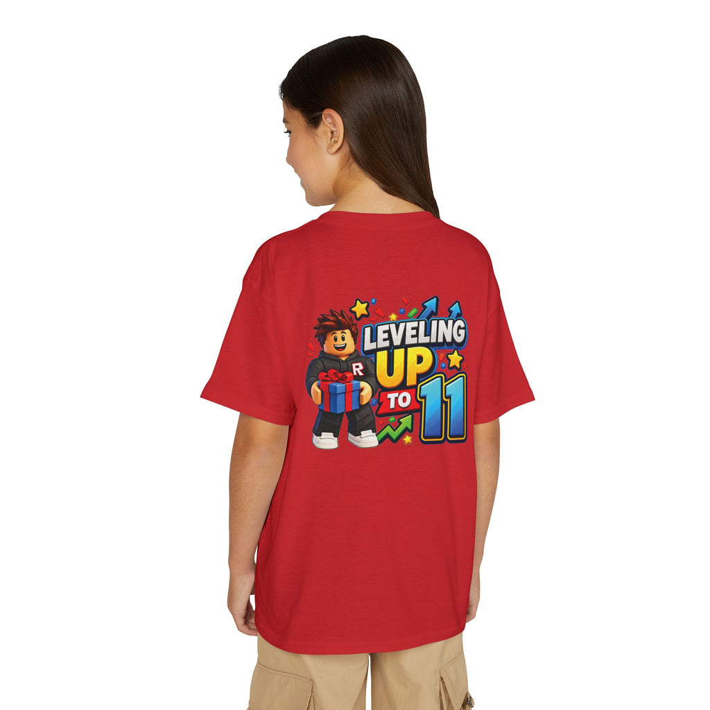 Roblox Birthday Leveling Up to 11 Youth T-Shirt