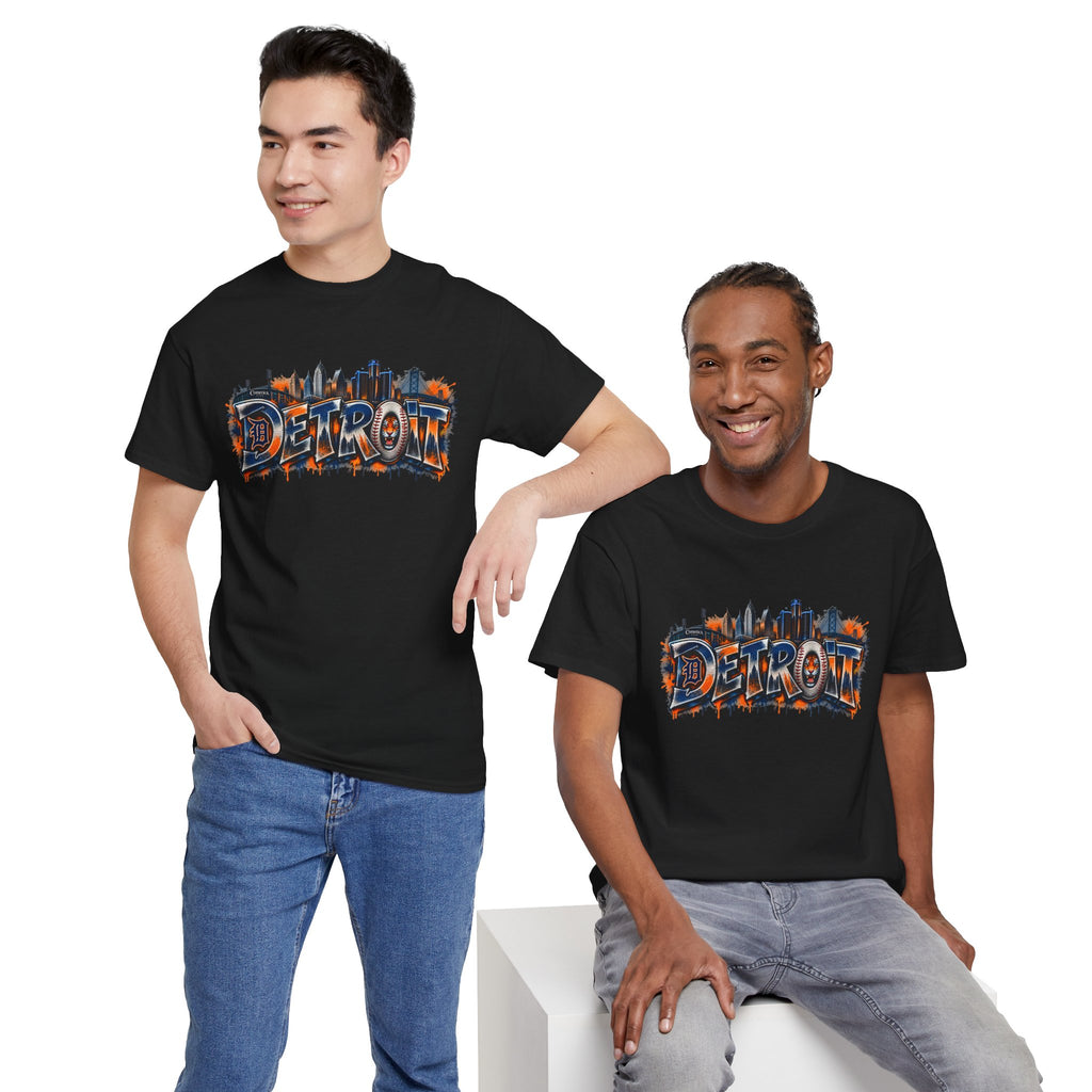 Detroit skyline graffiti T-Shirt | city skyline tee, urban street art