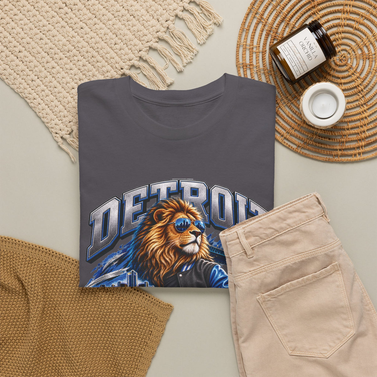 Detroit Lions Football Graphic T-Shirt