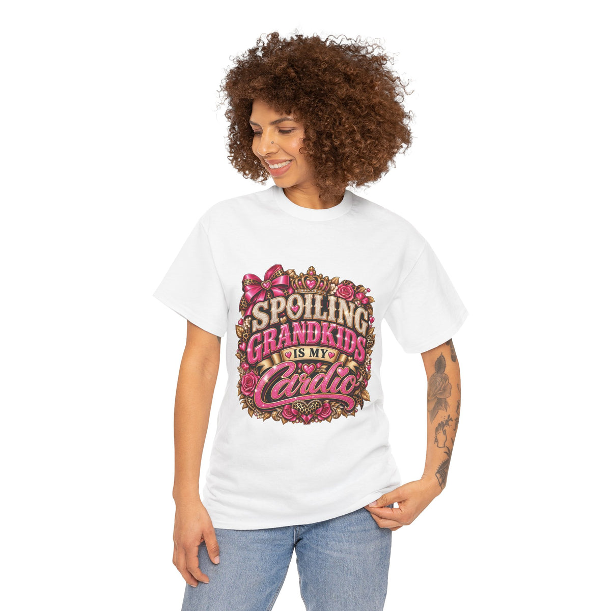Spoiling Grandkids Is My Cardio T-Shirt | Grandma Grandparent Tee