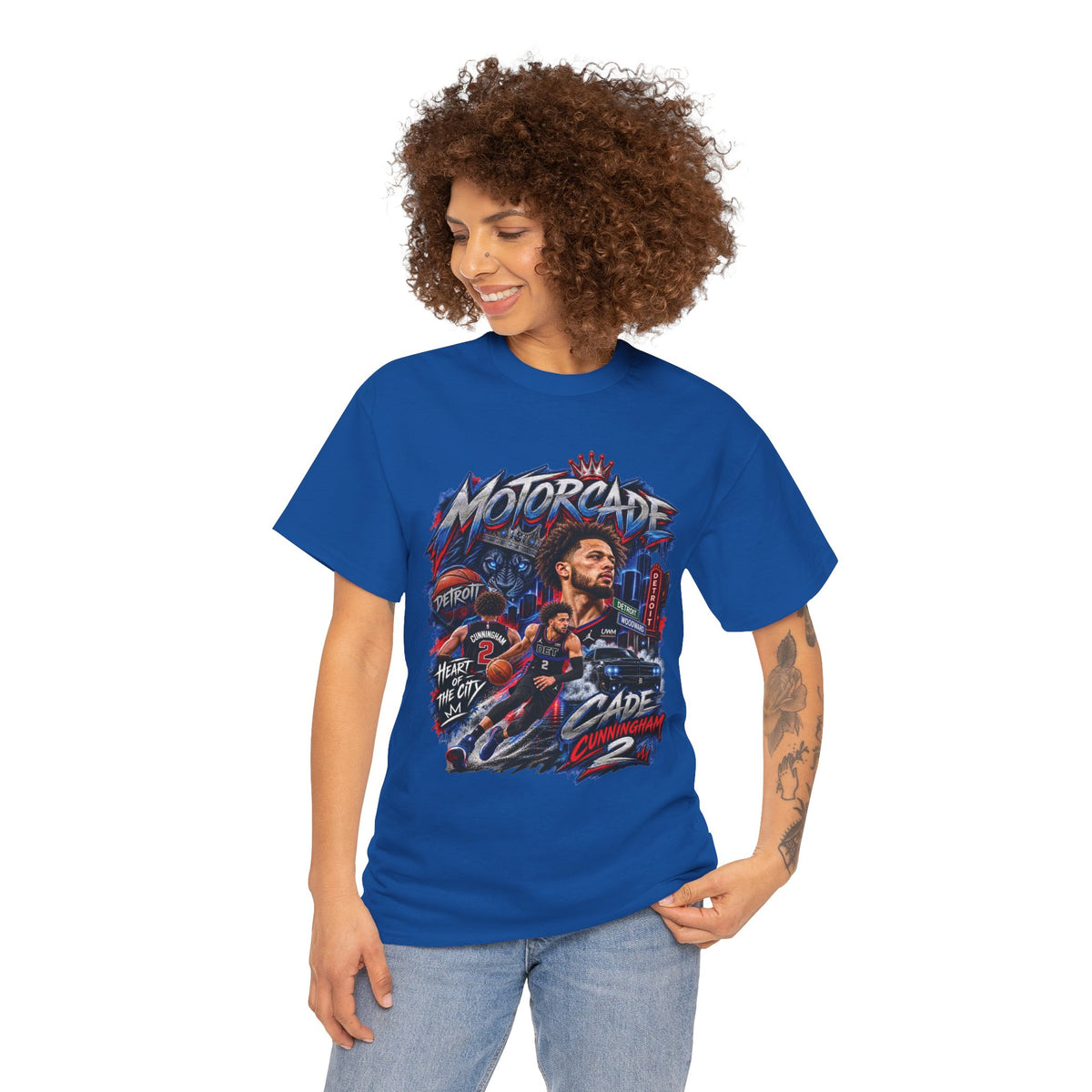 Motorcade Illustration Tee | Urban Car Parade Graphic T-Shirt
