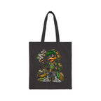 Smoky Duck Character Tote Bag | Hip Hop Streetwear, Cannabis Leaf Design