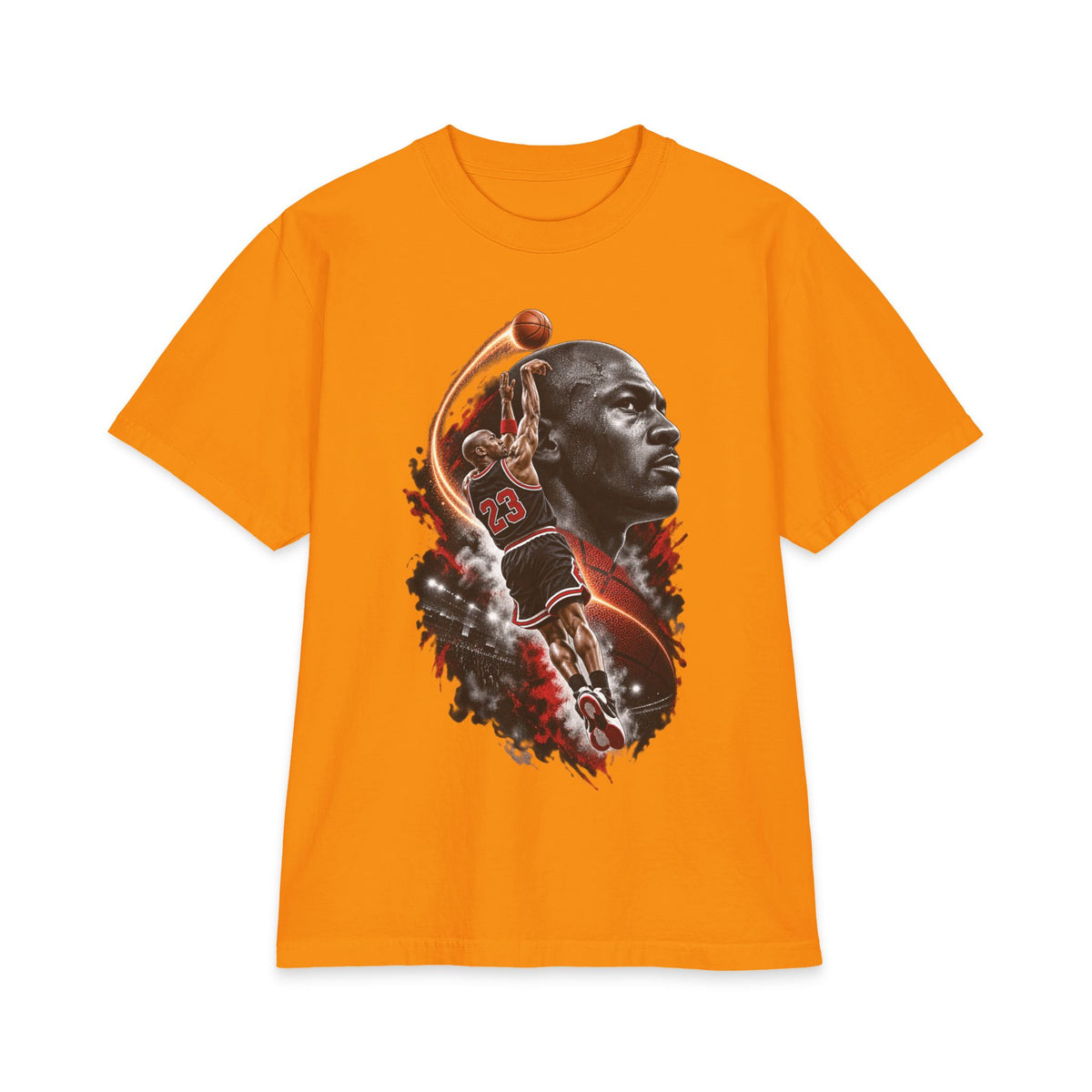 Basketball Slam Dunk Portrait T-Shirt | Sports Player Graphic Tee
