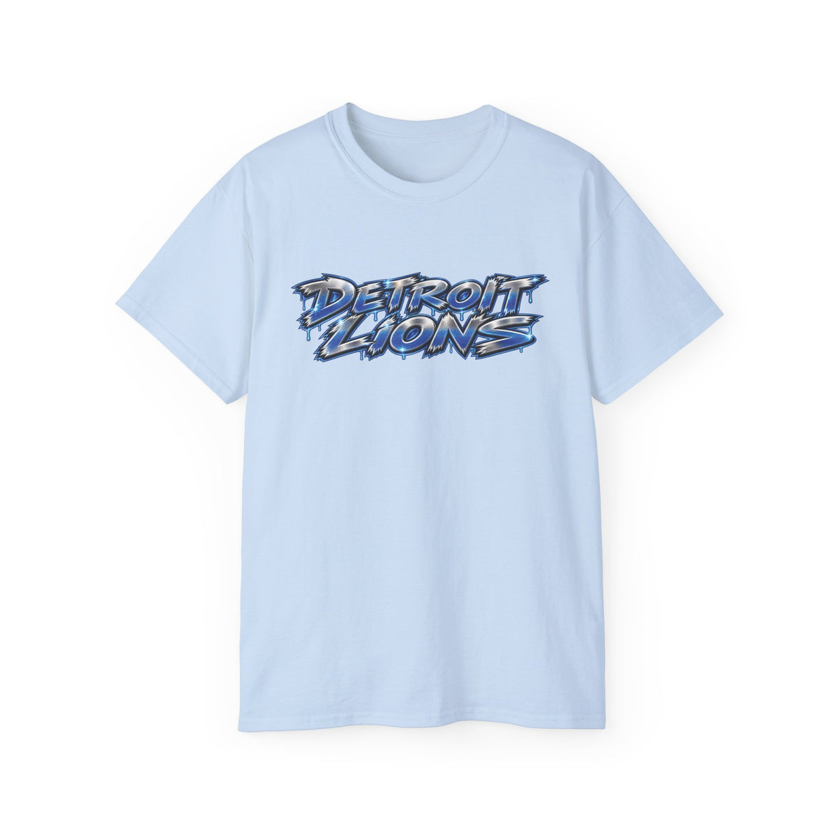 Detroit and Green Bay Rivalry Graphic Tee | Lion Ripping Green Bay Logo Back