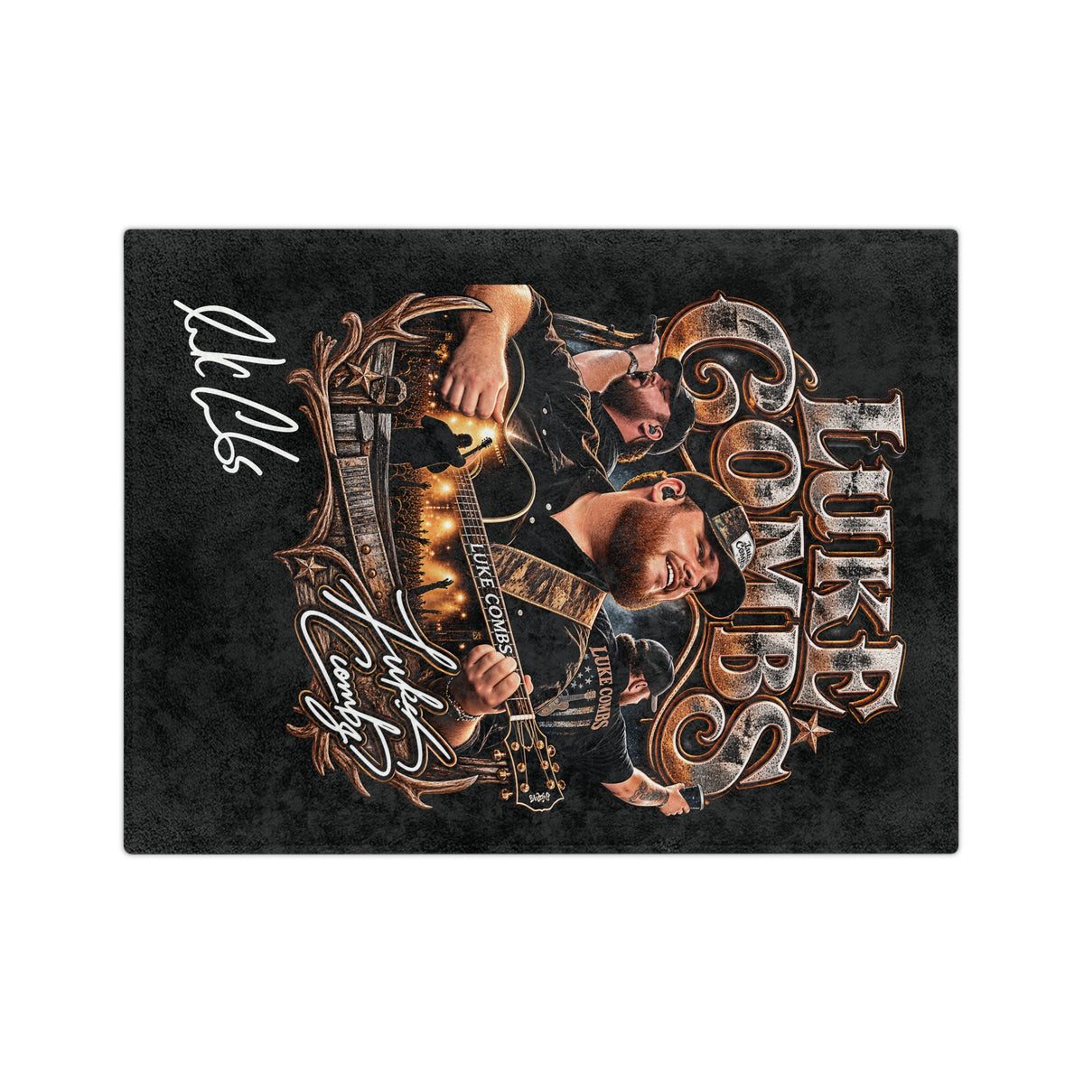 Combs Country Concert Collage Velveteen Blanket | Country Music Throw