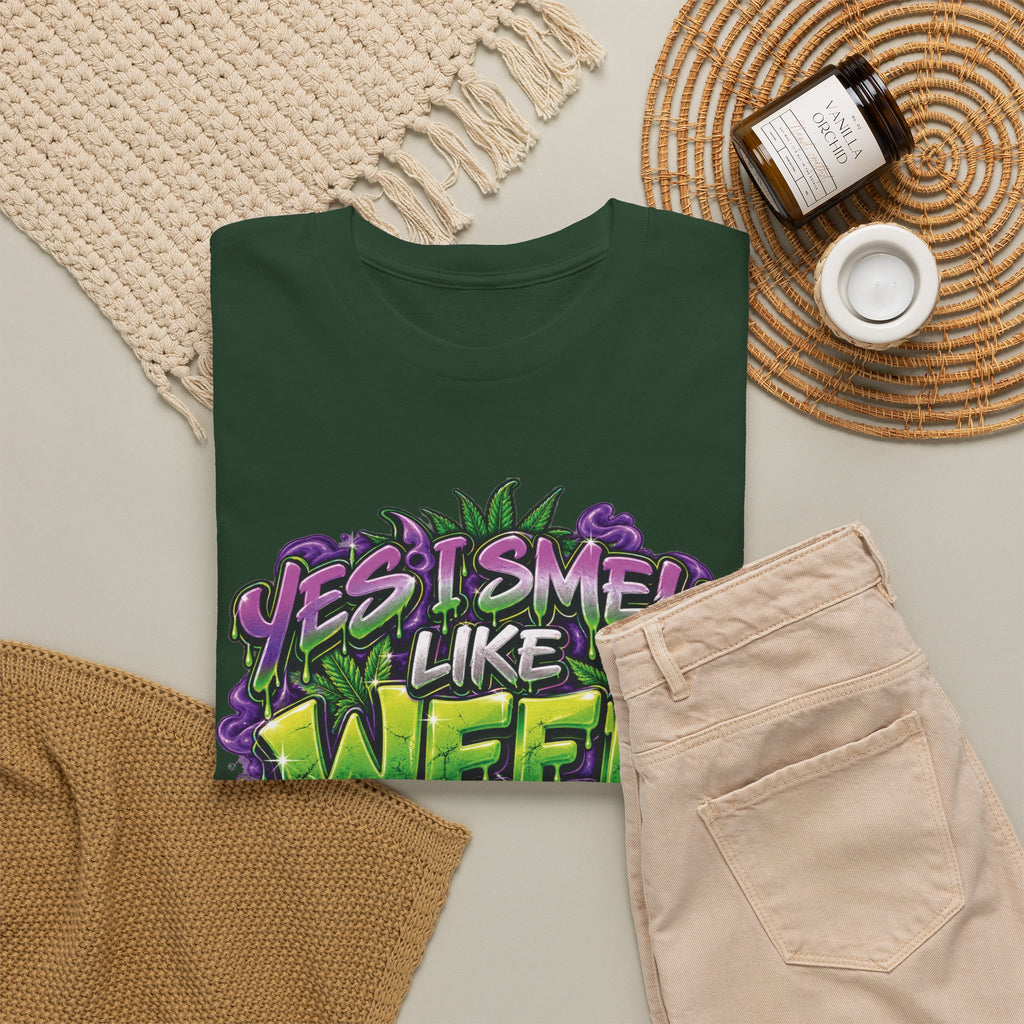 You Smell Like Weed T-Shirt | Cannabis Graphic Tee, Funny Stoner Slogan