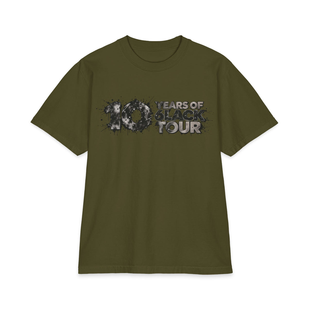 10 Years of 6lack Tour T-Shirt | 6lack Tour Bear Paw Graphic