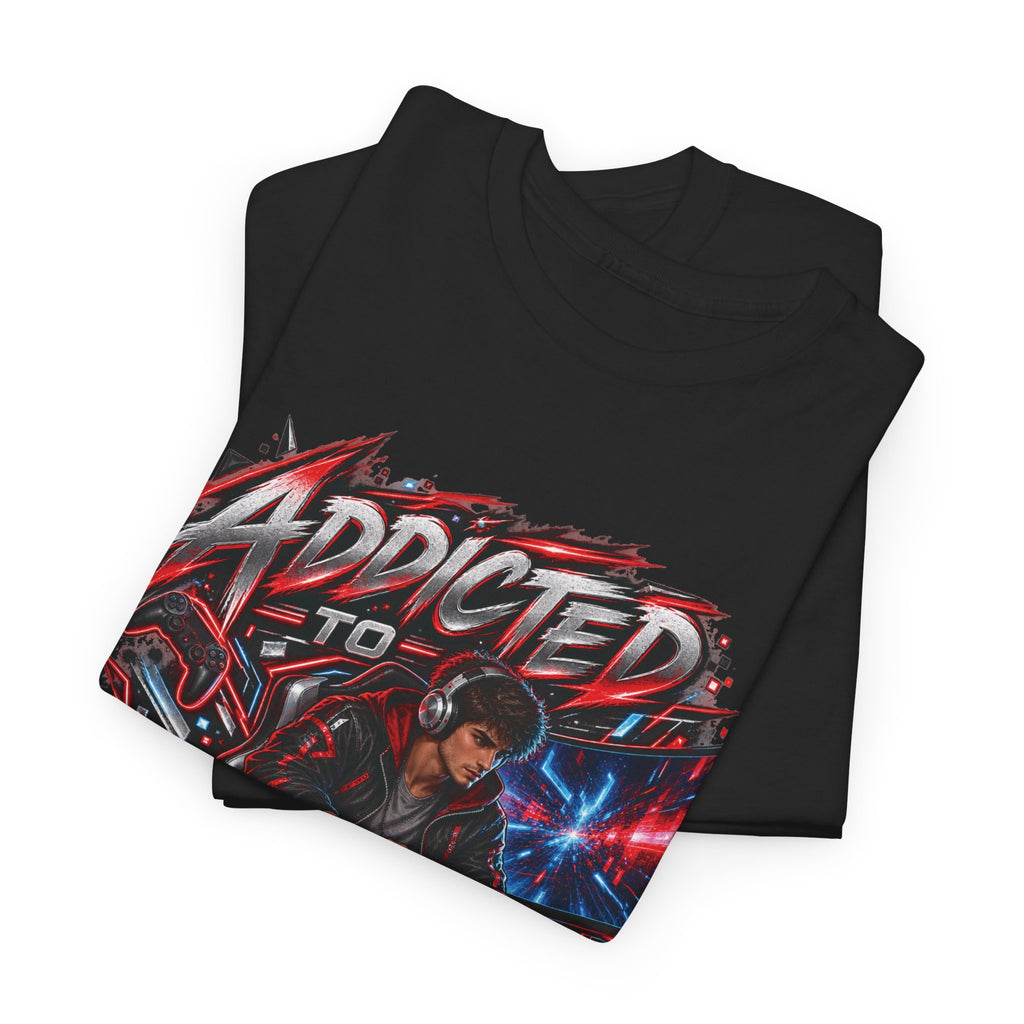 Addicted to Gaming Graphic T-Shirt