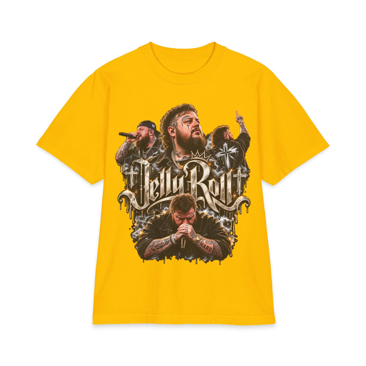 Roll Jelly band portrait T-Shirt | rock country tour tee