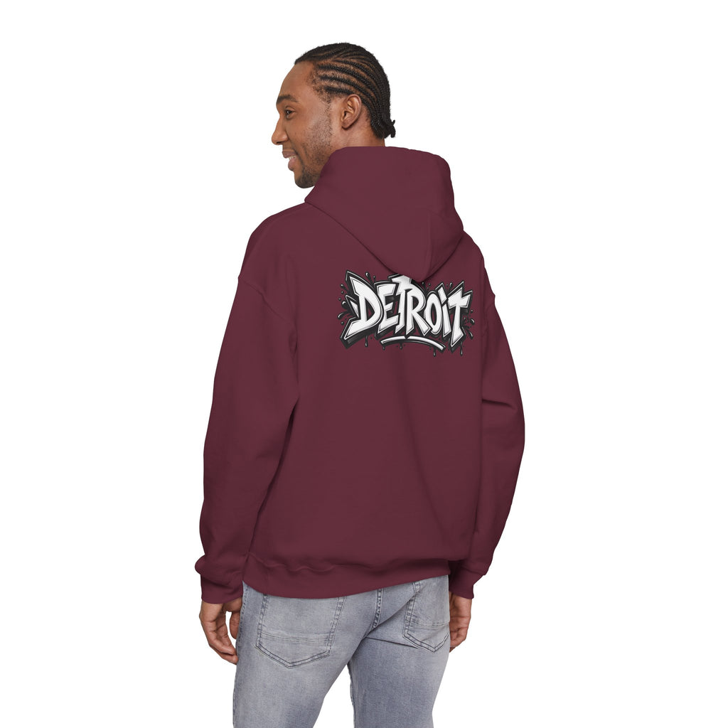 Detroit Graffiti Lion Hoodie | Colorful Street Art Pullover