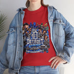 Detroit Legends collage T-Shirt | Motor City skyline, classic cars, musicians