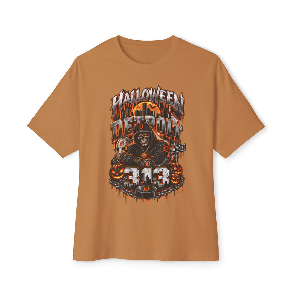 Halloween Reaper Graphic Tee | Skull Pumpkin 313 Design