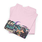 Eat Sleep Anime Gaming Repeat Video Game Graphic T-Shirt