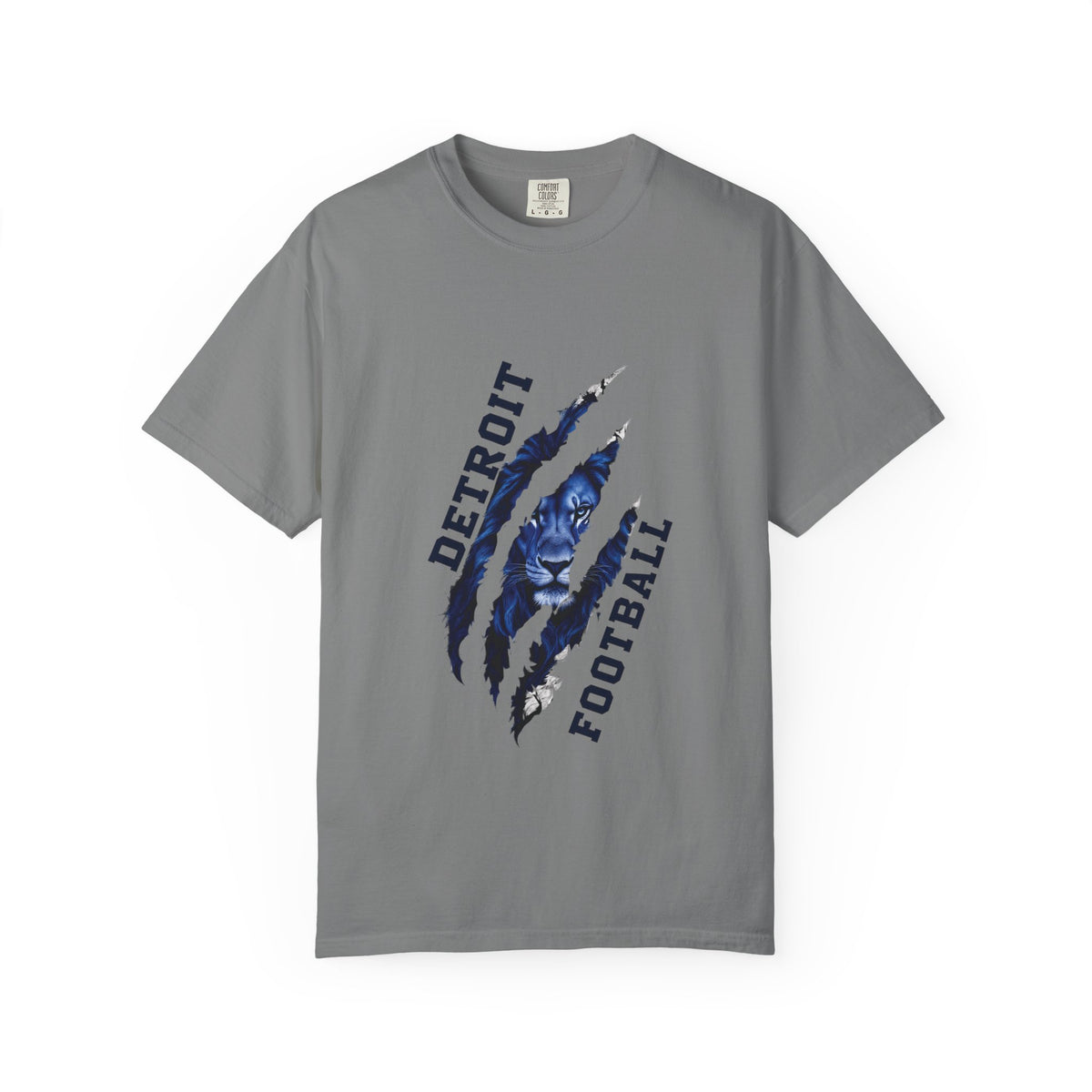 Detroit Football Claw Mark T-shirt | Lion Paw Sports Graphic