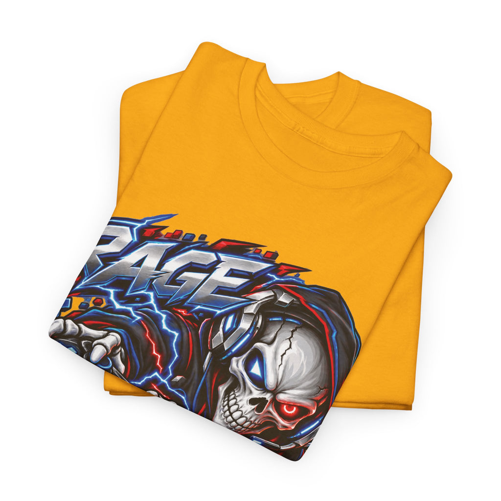 Rage Mode Gamer Skull Graphic T-Shirt