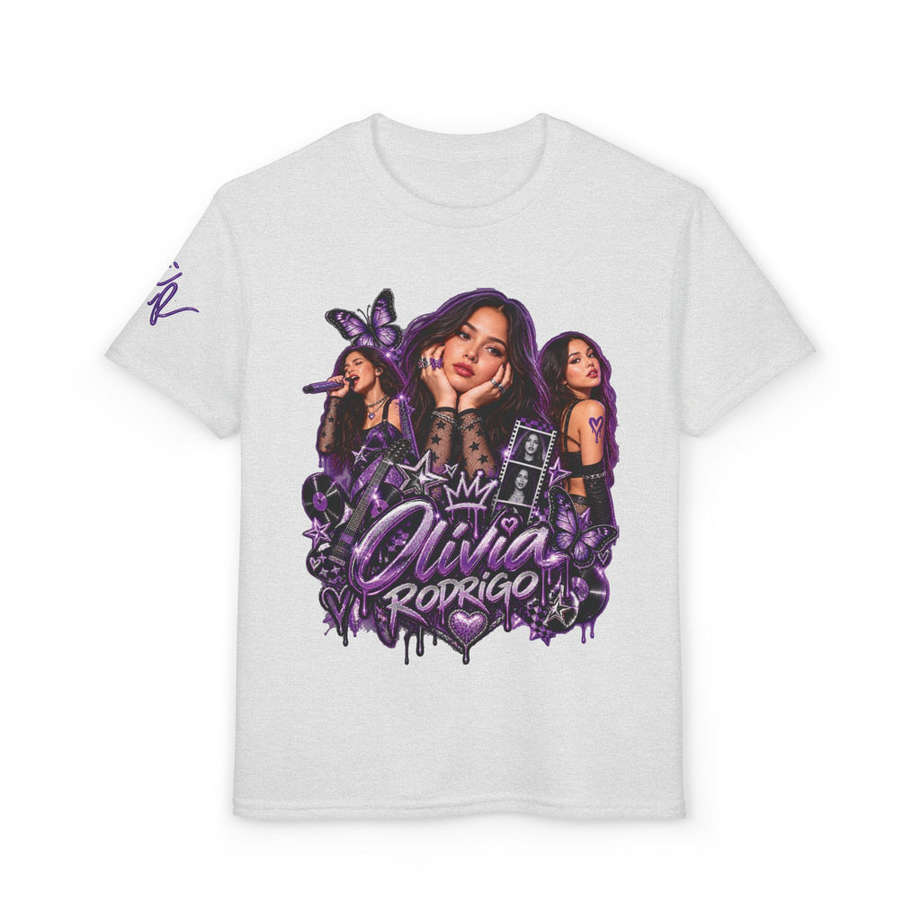 Olivia Rodrigo Pop Star Collage T-Shirt | Tour Dates Backprint