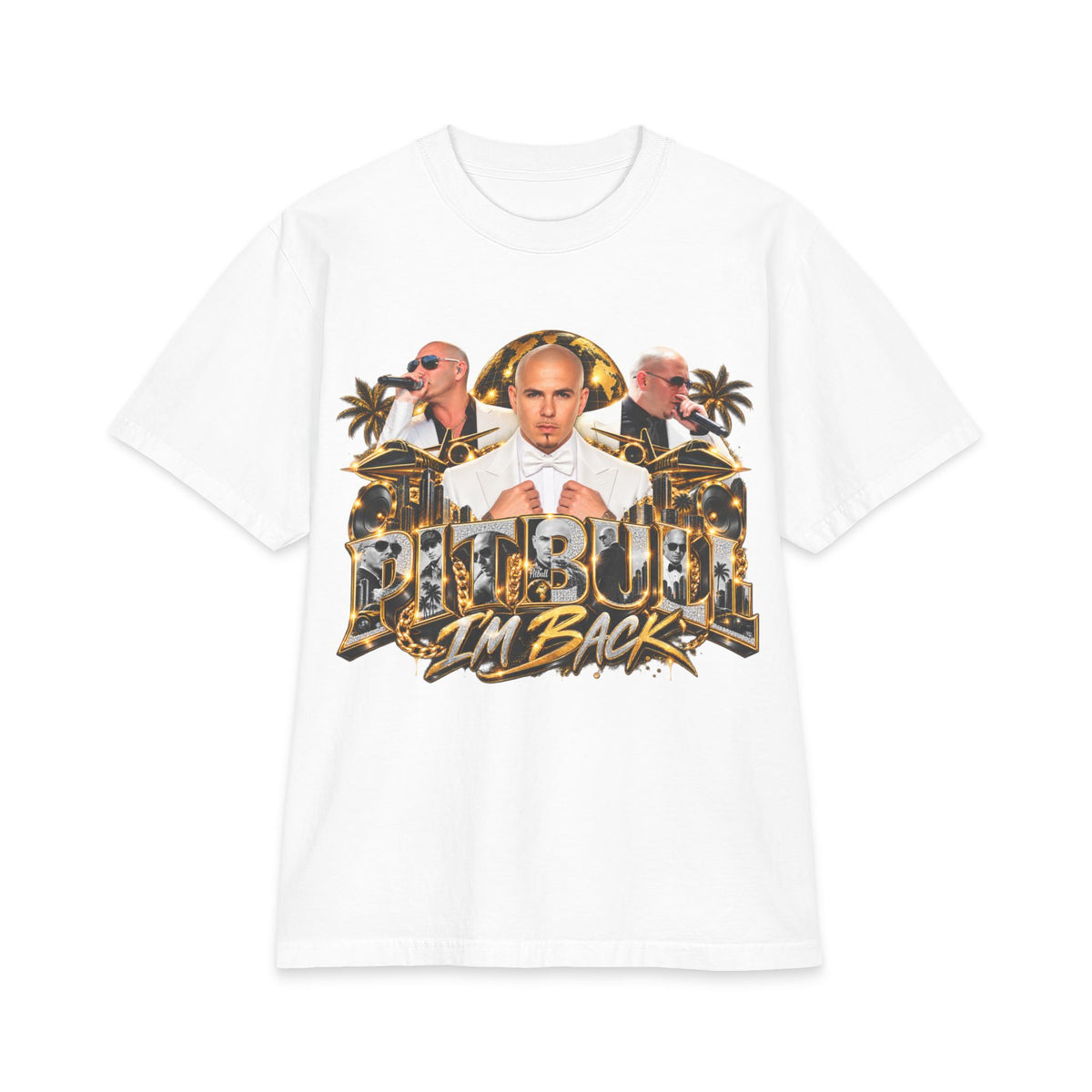 Pitbull I'm Back T-Shirt | Rapper Pitbull Graphic Tee