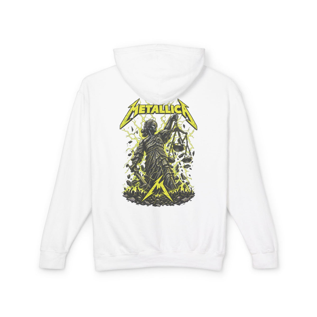 Metallica Skull & Broken Clock Hoodie | Band Logo Rock Music Sweatshirt