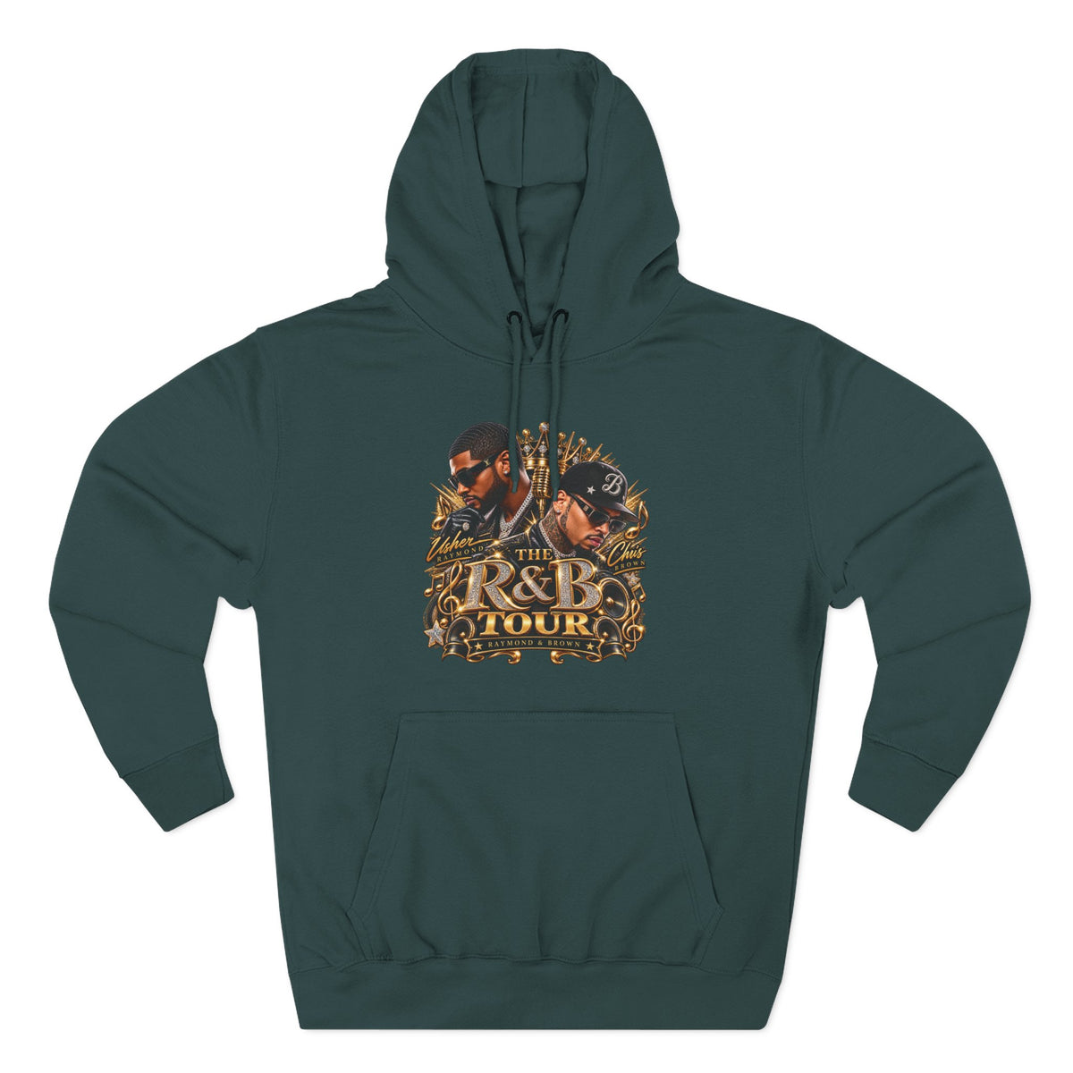 R&B Tour Graphic Hoodie | Music Concert Vintage Portraits