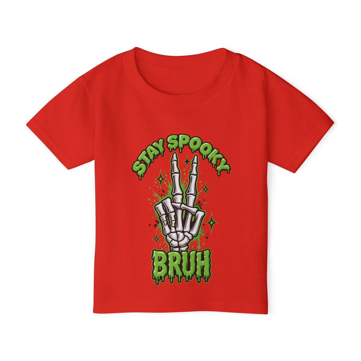 Stay Spooky Bruh toddler t-shirt | Skeleton hand graphic, Halloween kids top
