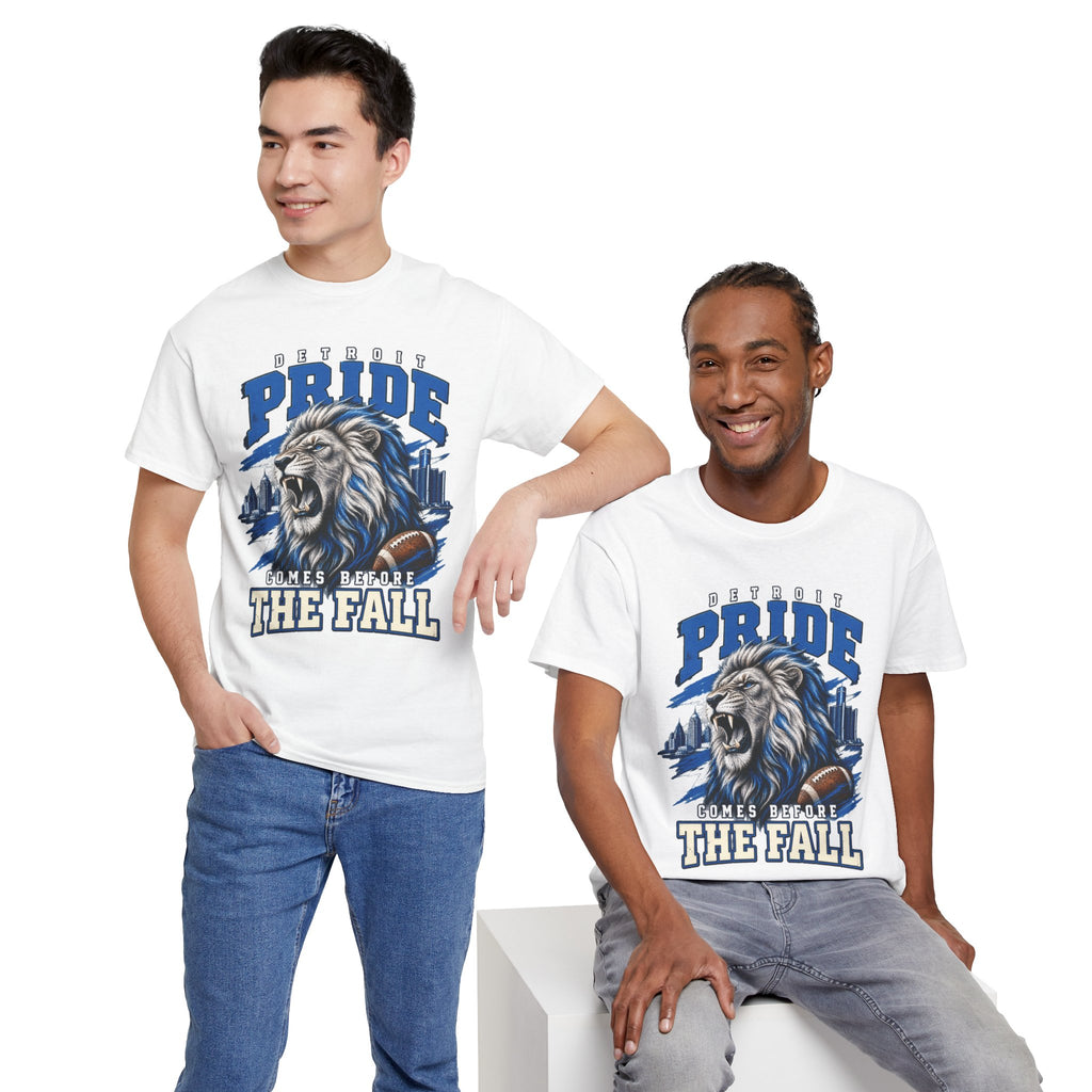 Detroit Pride Comes Before the Fall Lion Graphic T-Shirt