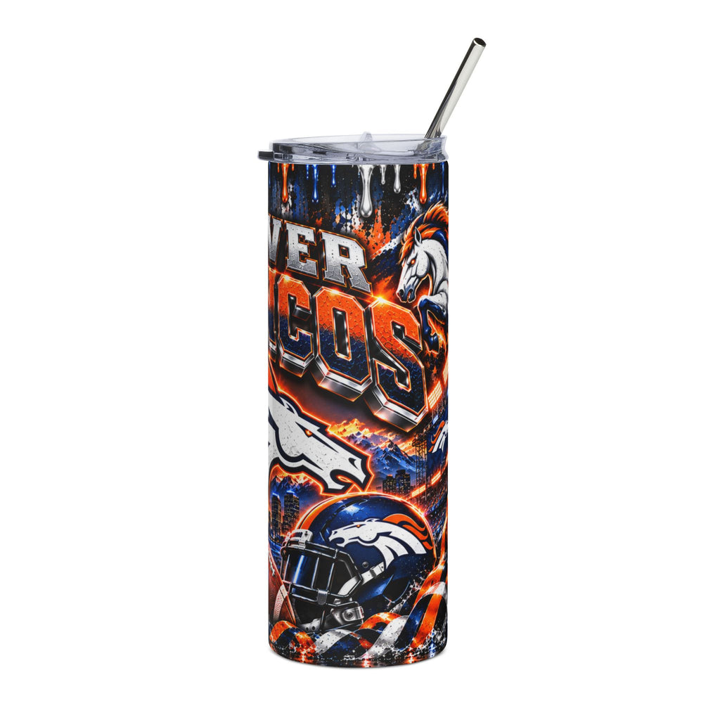 Denver Broncos Logo Tumbler | 20oz Stainless Steel Travel Cup
