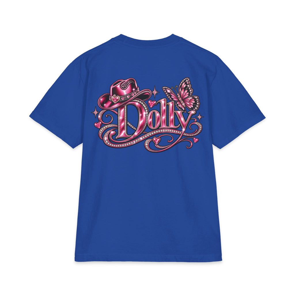 Retro Pink Dolly Portrait T-Shirt | Country Cowgirl Graphic Tee