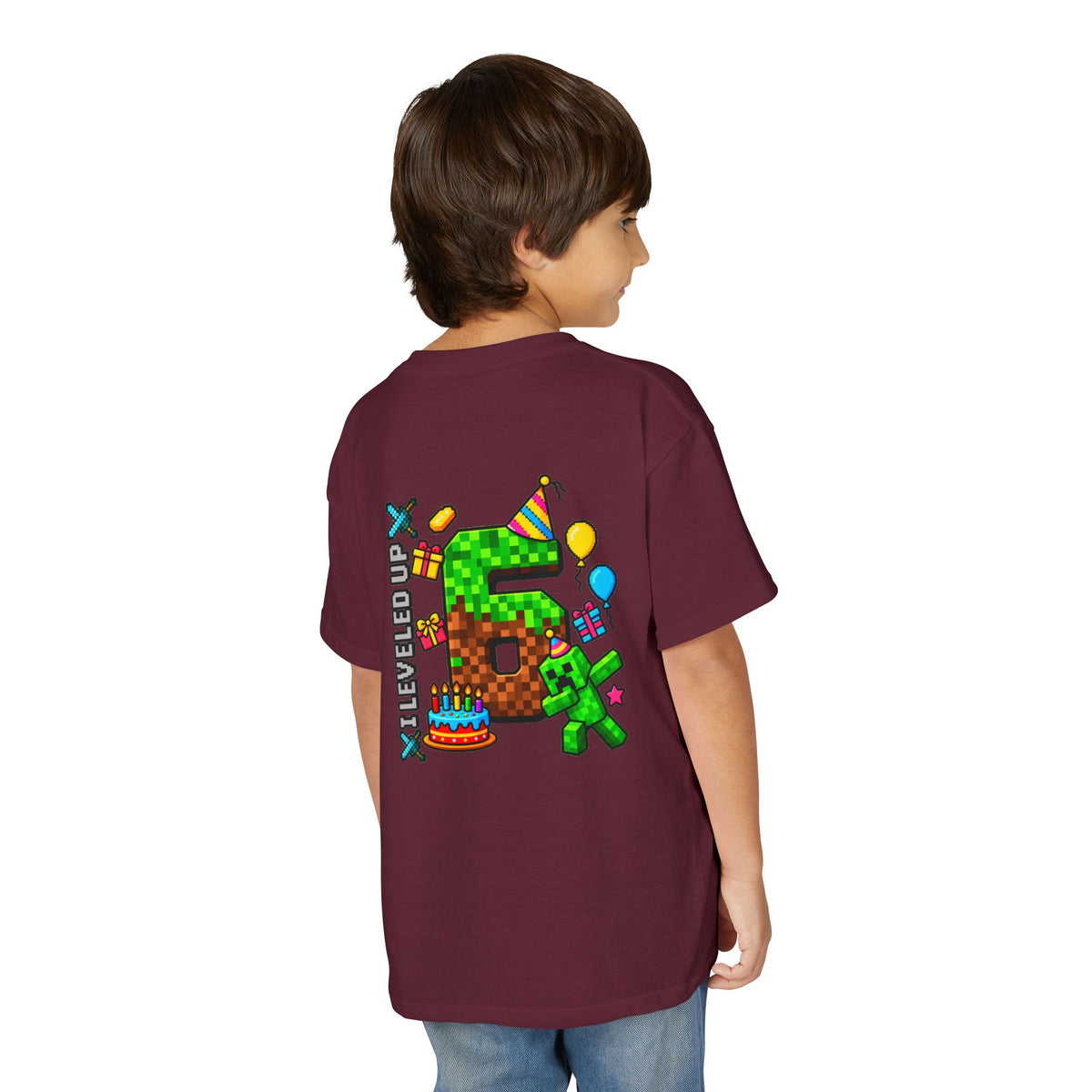 Bruh It’s My Birthday Youth T-Shirt – Pixel Gaming Birthday Shirt