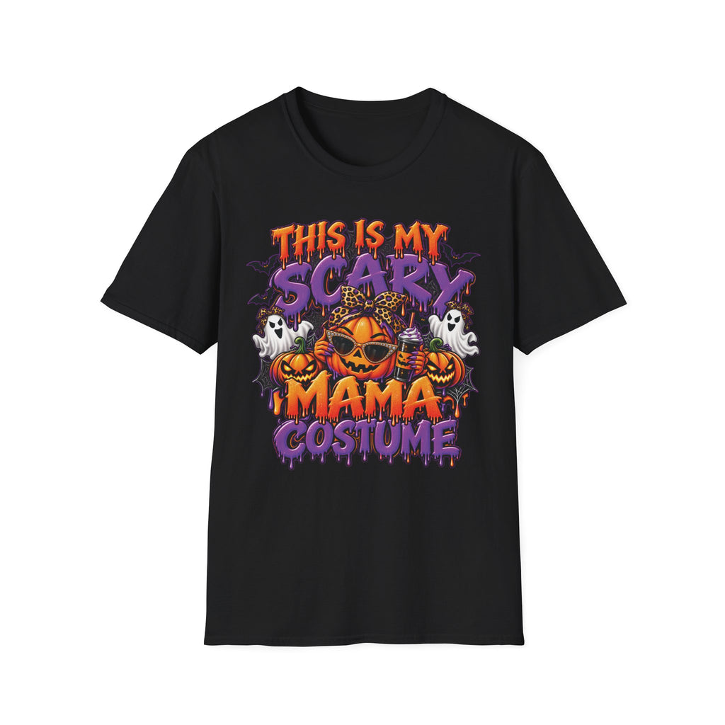 This Is My Scary Mama Costume T-Shirt | Halloween Pumpkin Ghosts Bats