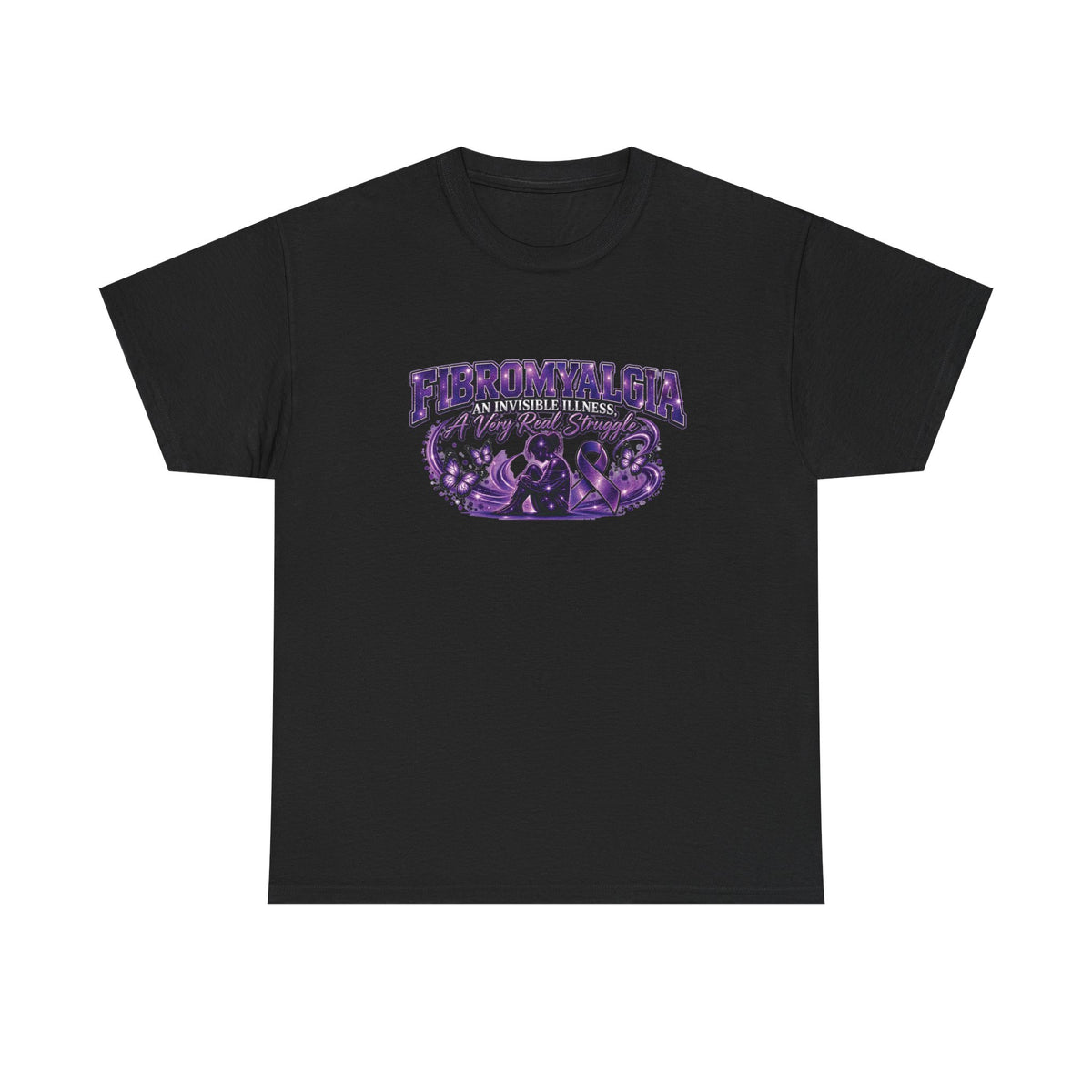Fibromyalgia Awareness purple ribbon tee | Chronic Illness Support