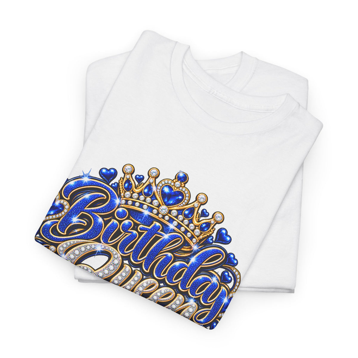 Birthday Blue Queen Crown Graphic Tee