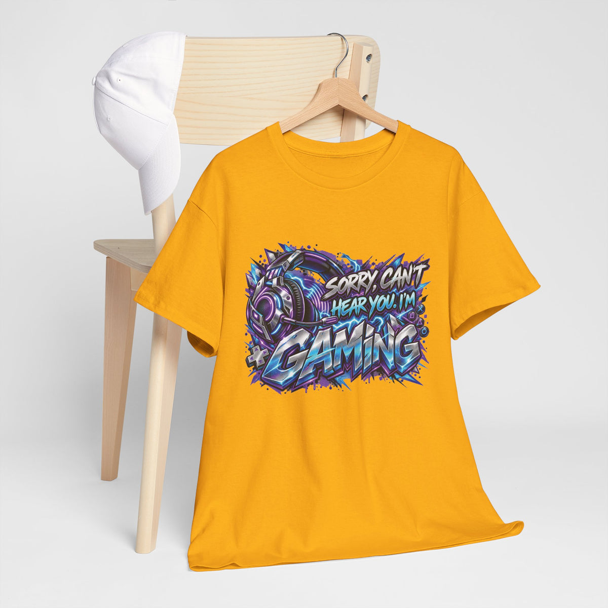 Gaming “Sorry, Can’t Hear You, I’m Gaming” Graphic T-Shirt