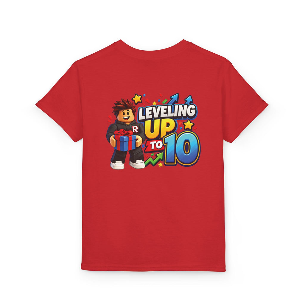 Roblox Birthday Leveling Up to 10 Youth T-Shirt