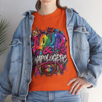 Loud & Unapologetic T-Shirt | Colorful Graffiti Typography, Bold Street Art Tee