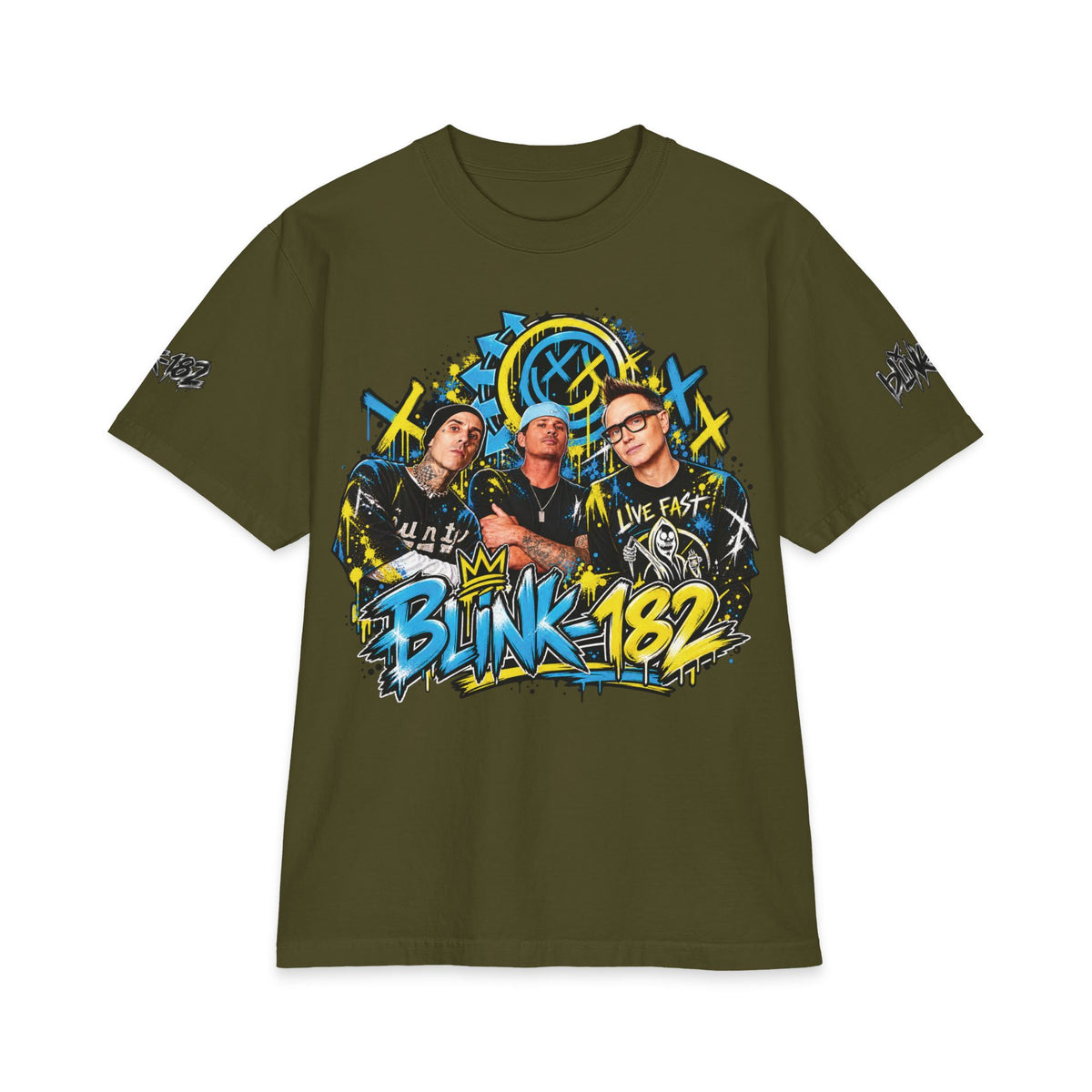 Blink Band Graphic T-Shirt | Punk Rock Tour Tee
