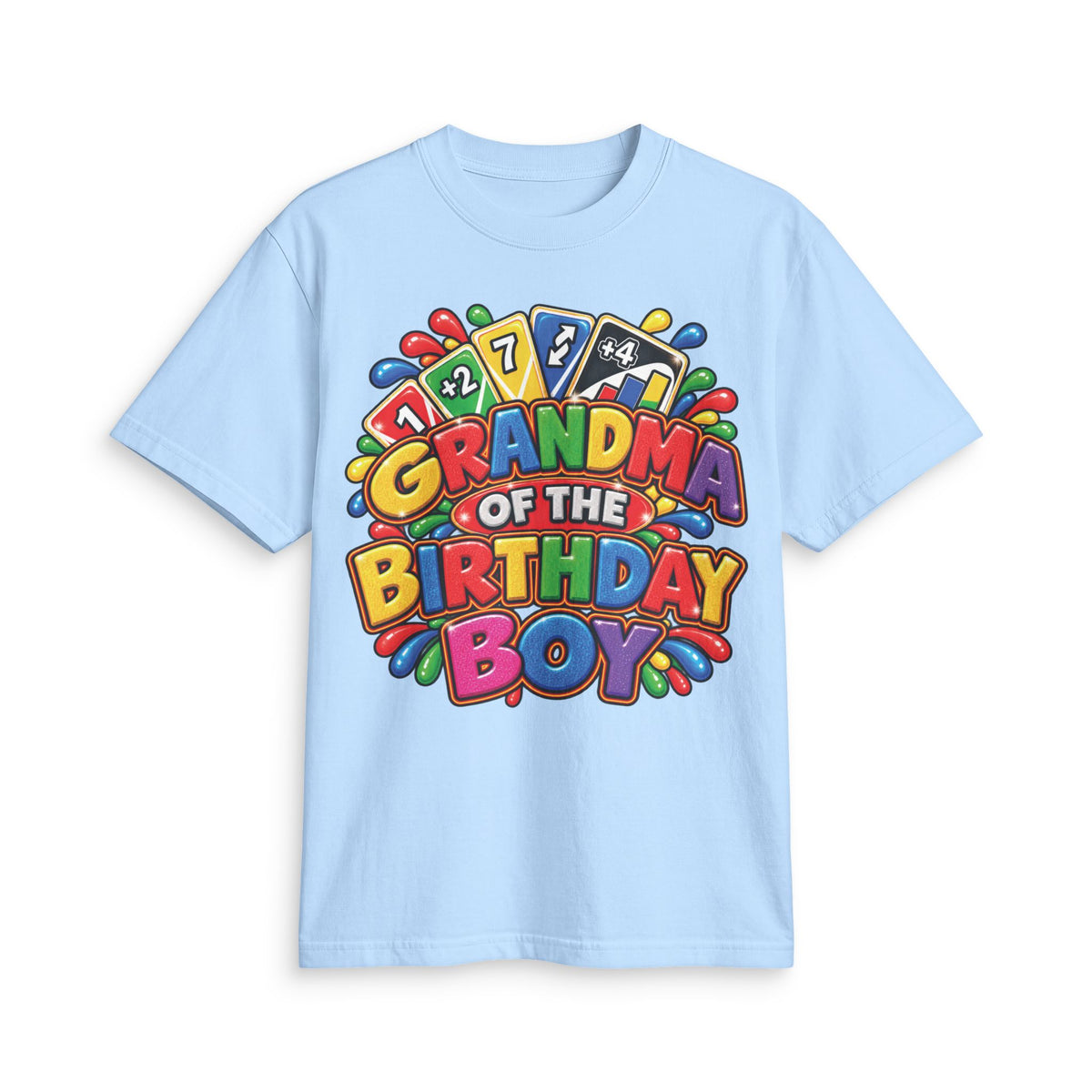 Grandma of the Birthday Boy T-Shirt | Colorful Birthday Design