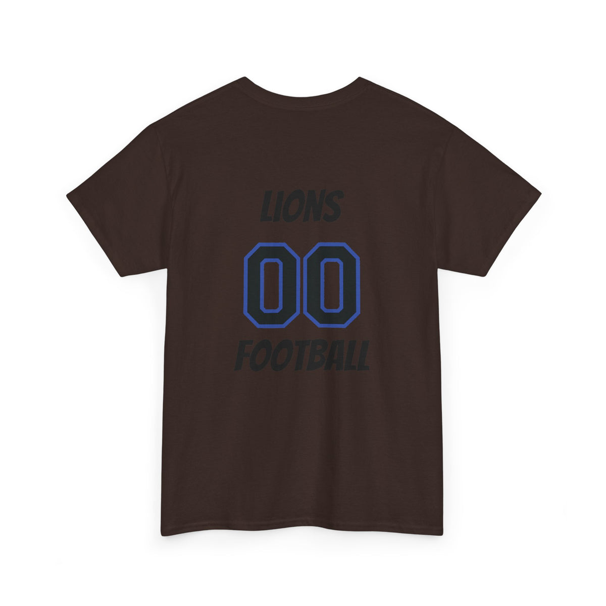 Detroit Lion Rider T-Shirt | Football Team Graphic Tee, Blue Mascot