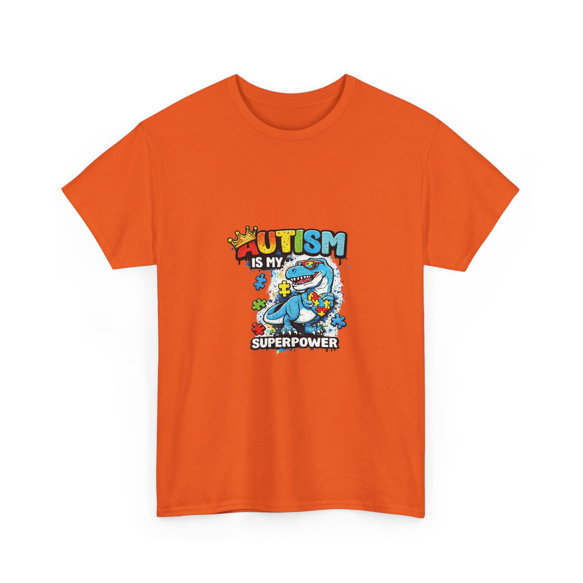 Autism Is My Superpower T-Shirt | Puzzle Piece Shark Design