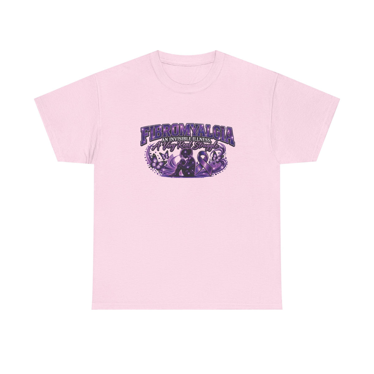 Fibromyalgia Awareness purple ribbon tee | Chronic Illness Support