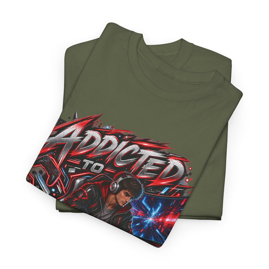Addicted to Gaming Graphic T-Shirt