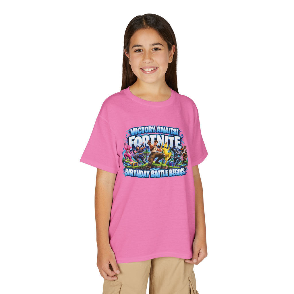 Fortnite Victory Awaits Birthday Battle Youth T-Shirt