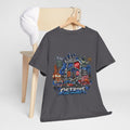 Detroit Skyline Collage T-Shirt | Motor City Landmarks, Vintage Neon Design